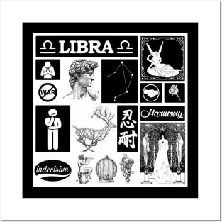 LIBRA ZODIAC SIGN CHART Posters and Art